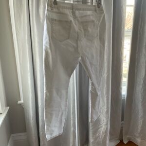 d. jeans White Straight Leg Pants